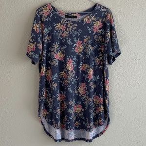 Potter's Pot Super Soft Ribbed Floral Blouse